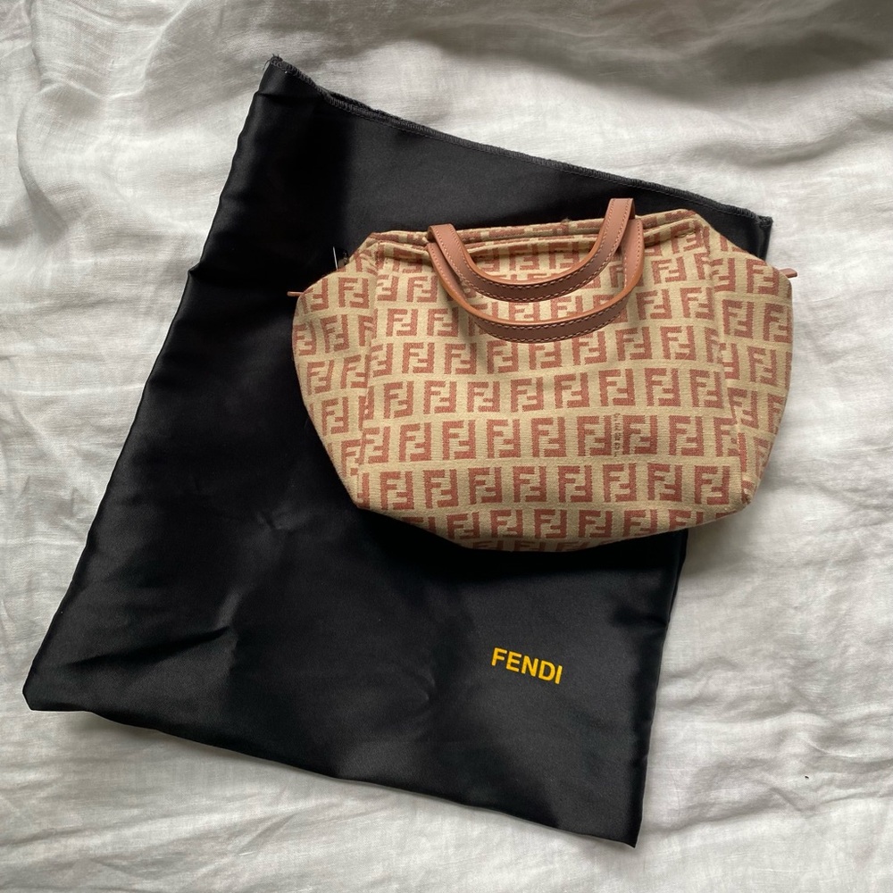 💗SOLD💗 Fendi Pink Zucchino 8BN105 Authentic Perfect Used Condition